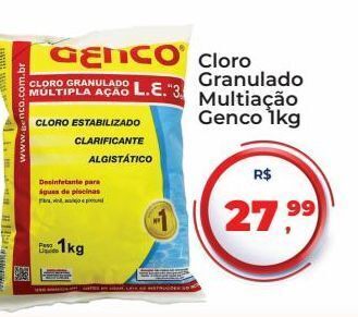 Cloro granulado multiação genco 1kg