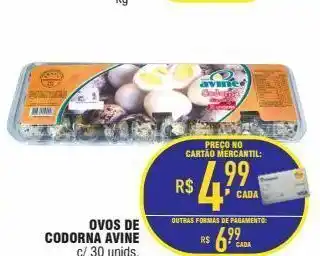 Mercantil Rodrigues Ovos de codorna avine oferta