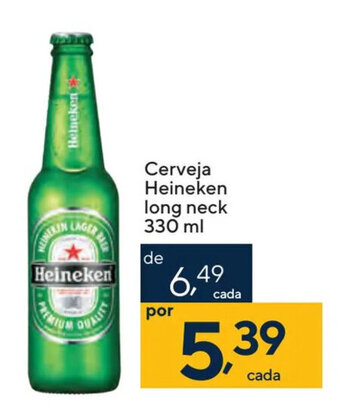 Coop Cerveja Heineken long neck 330 ml oferta