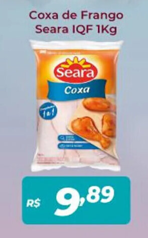 Atakarejo Coxa de Frango Seara IQF 1Kg oferta