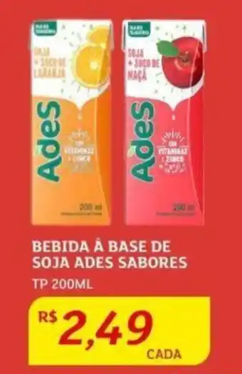 Assaí Atacadista BEBIDA À BASE DE SOJA ADES SABORES TP 200ML oferta