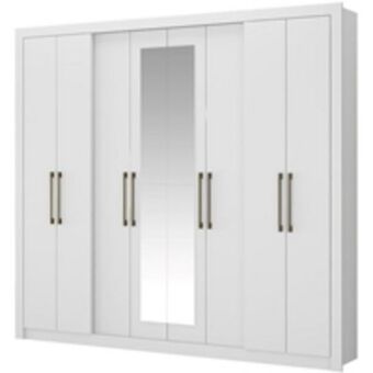 Benoit Guarda roupa / roupeiro casal carraro hester 8 portas com espelho oferta