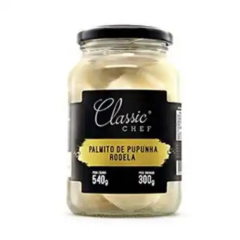 Palmito pupunha classic chef rodelas embalagem 300g