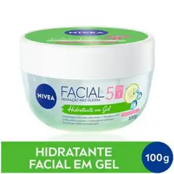 Hidratante facial em gel nivea fresh com ácido hialurônico e pepino 100g