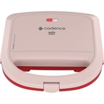 Benoit Máquina de waffle cadence waf200 duet rosa com vermelho oferta