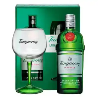 Asun Gin tanqueray kit com taca 750ml oferta