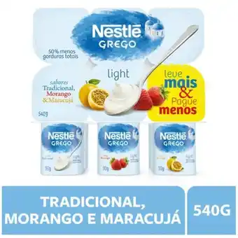 Supermercado Bergamini Iogurte grego light tri sabores nestlé 540g oferta