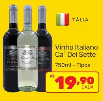 Vinho Italiano Ca' Del Sette 750ml - Tipos