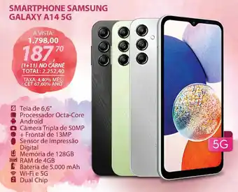 Lojas Cem SMARTPHONE SAMSUNG GALAXY A145G oferta