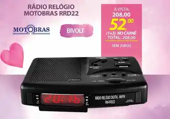 RÁDIO RELÓGIO MOTOBRAS RRD22