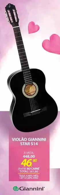 Lojas Cem VIOLÃO GIANNINI STAR S14 oferta