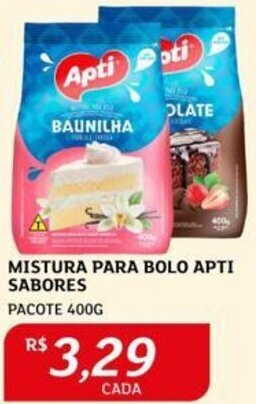 Assaí Atacadista MISTURA PARA BOLO APTI SABORES PACOTE 400G oferta