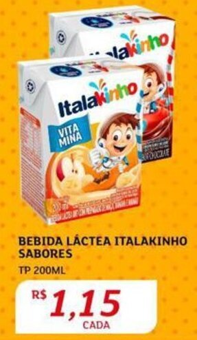 Assaí Atacadista BEBIDA LÁCTEA ITALAKINHO SABORES TP 200ML oferta
