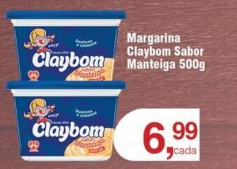 Royal Supermercados Margarina Claybom Sabor Manteiga 500g oferta