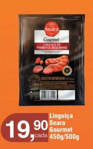 Royal Supermercados Linguiça Seara Gourmet cada 450g/500g oferta