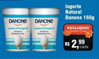 Royal Supermercados logurte Natural Danone 160g oferta