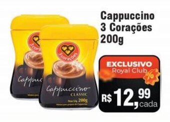 Cappuccino 3 Corações 200g