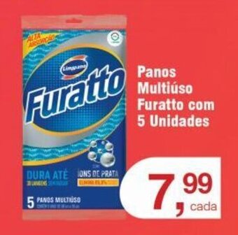 Royal Supermercados Panos Multiúso Furatto com 5 Unidades oferta