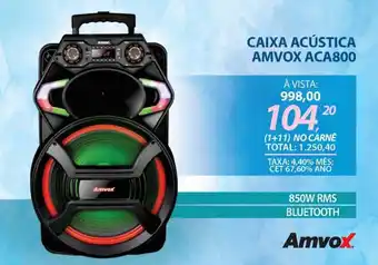 CAIXA ACÚSTICA AMVOX ACA800