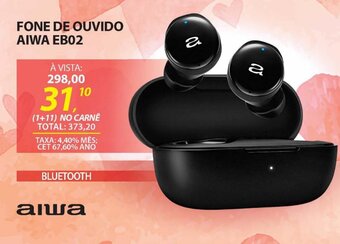 Lojas Cem FONE DE OUVIDO AIWA EB02 oferta