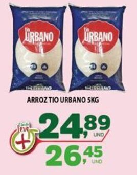 Araújo Supermercados ARROZ TIO URBANO 5KG oferta