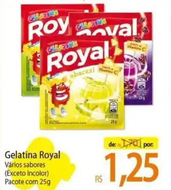 Atacadão Gelatina Royal Vários sabores (Exceto Incolor) Pacote com 25g oferta