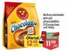 Supermercados Princesa Achocolatado em pó 3 corações 700g oferta
