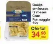 Supermercados Princesa Queijo em lascas 12 meses gran formaggio 150g oferta