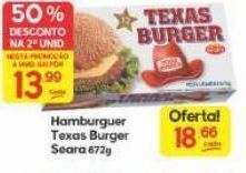 Hambúrguer texas burguer seara 672g