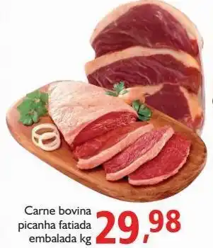 Supermercados ABC Carne bovina picanha fatiada embalada kg oferta
