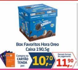 Tenda Atacado Box favoritos hora oreo caixa 190,5g oferta