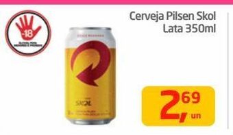 Tenda Atacado Cerveja pilsen skol lata 350ml oferta