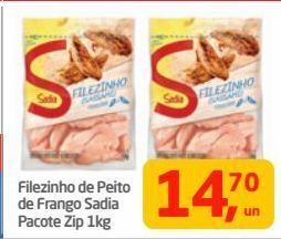 Tenda Atacado Filezinho de peito de frango sadia pacote zip 1kg oferta
