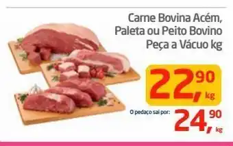 Tenda Atacado Carne bovina acém, paleta ou peito bovino peça a vácuo kg oferta