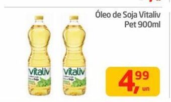 Tenda Atacado Óleo de soja vitaliv pet 900ml oferta