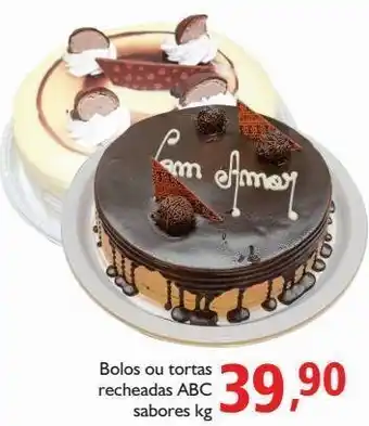 Supermercados ABC Bolo ou tortas recheadas abc kg oferta