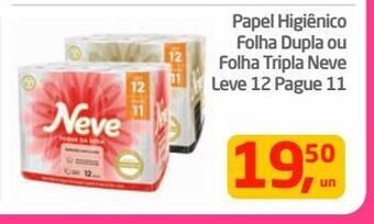 Tenda Atacado Papel higiênico folha dupla ou folha tripla neve leve 12 pague 11 oferta