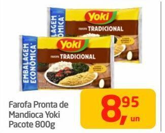 Tenda Atacado Farofa pronta de mandioca yoki pacote 800g oferta