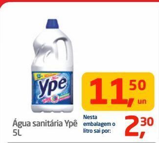 Tenda Atacado Água sanitária ypê 5l oferta