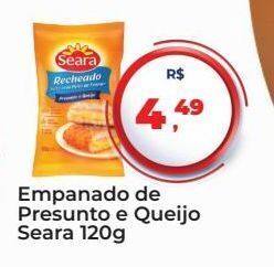Tonin Superatacado Empanado de presunto e queijo seara 120g oferta