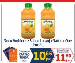 Tenda Atacado Suco ambiente sabor laranja natural one pet 2l oferta