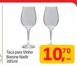 Tenda Atacado Taça para vinho barone nadir 385ml oferta