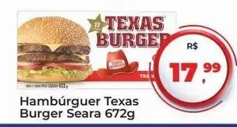 Tonin Superatacado Hambúrguer texas burger seara 672g oferta