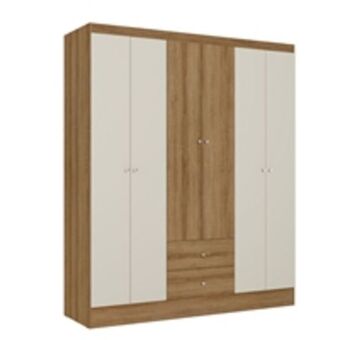 Benoit Guarda roupa / roupeiro thb 5737 astro 6 portas 2 gavetas 182x153x47cm oferta