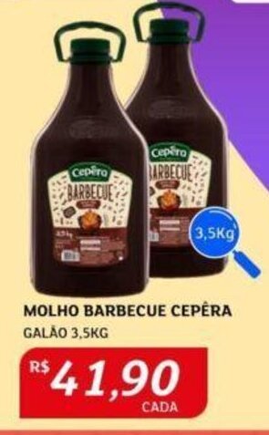 Assaí Atacadista MOLHO BARBECUE CEPÉRA GALÃO 3,5KG oferta