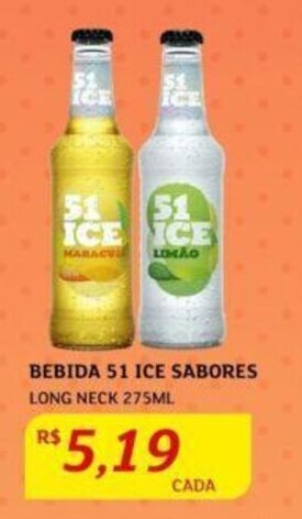 Assaí Atacadista BEBIDA 51 ICE SABORES LONG NECK 275ML oferta