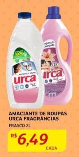 Assaí Atacadista AMACIANTE DE ROUPAS URCA FRAGRÂNCIAS FRASCO 2L oferta