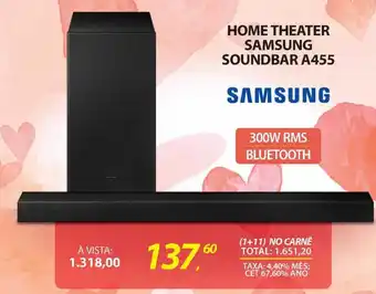 HOME THEATER SAMSUNG SOUNDBAR A455