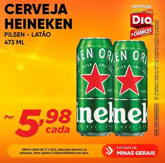 Dia CERVEJA HEINEKEN PILSEN - LATÃO 473ML oferta