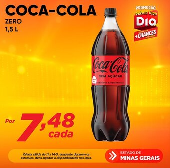 Dia COCA-COLA ZERO 1.5L oferta
